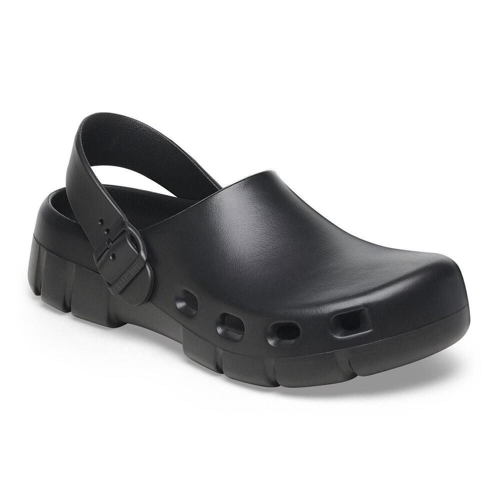 NEW BIRKENSTOCK unisex birki flow clogs in black